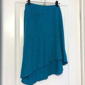 Asymmetrical Blue Prana Skirt